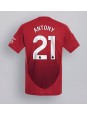 Manchester United Antony #21 Domácí Dres 2024-25 Krátký Rukáv